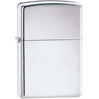 Фото Комплект Zippo Зажигалка Zippo 250 CLASSIC high polish chrome + Подарочная упаковка + Бензин + Кремни