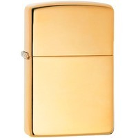 Фото Комплект Zippo Зажигалка Zippo 254B CLASSIC high polish brass + Подарочная упаковка + Бензин + Кремни