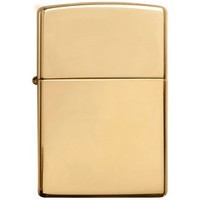 Комплект Zippo Зажигалка Zippo 254B CLASSIC high polish brass + Подарочная упаковка + Бензин + Кремни