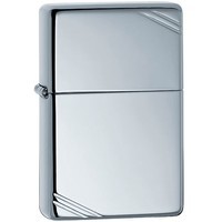Комплект Zippo Зажигалка Zippo 260 CLASSIC vintage high polish chrome + Подарочная упаковка + Бензин + Кремни