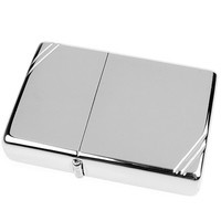 Комплект Zippo Зажигалка Zippo 260 CLASSIC vintage high polish chrome + Подарочная упаковка + Бензин + Кремни