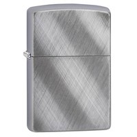 Комплект Zippo Зажигалка Zippo 28182 REG DIAGONAL WEAVE + Подарочная упаковка + Бензин + Кремни