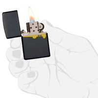Комплект Zippo Зажигалка Zippo 218 Eyes CLASSIC black matte + Подарочная упаковка + Бензин + Кремни