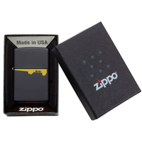 Комплект Zippo Зажигалка Zippo 218 Eyes CLASSIC black matte + Подарочная упаковка + Бензин + Кремни