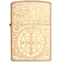 Комплект Zippo Зажигалка Zippo 8496 Armor Constantine + Подарочная упаковка + Бензин + Кремни