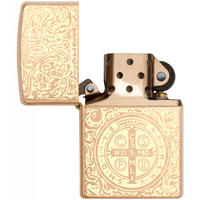 Комплект Zippo Зажигалка Zippo 8496 Armor Constantine + Подарочная упаковка + Бензин + Кремни