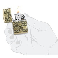 Зажигалка Zippo 46302 Cackling Cranium Design
